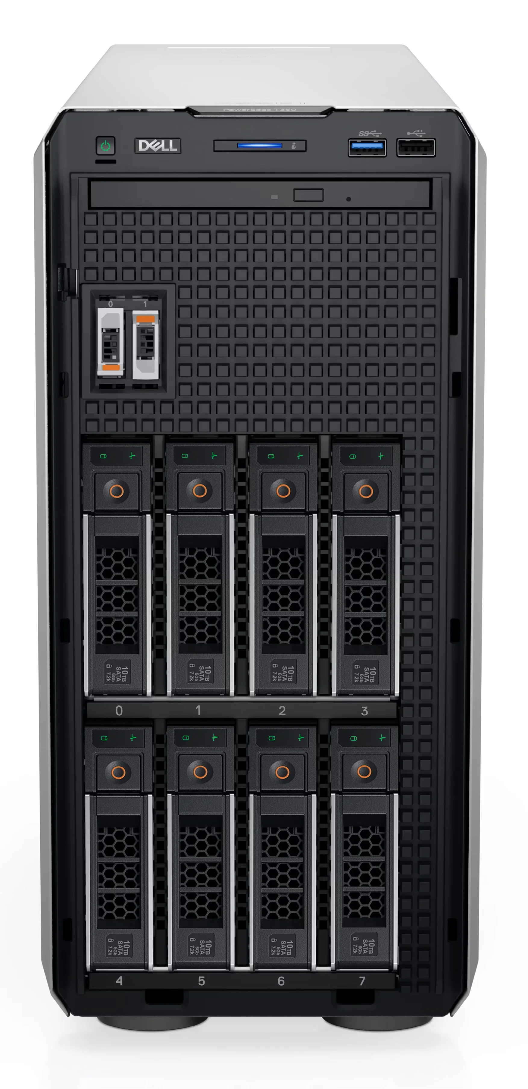 サーバー PowerEdge T350, Xeon E-2324G, 16GB, 28TB Optimize Your DELL Poweredge T350 with Intel Xeon E-2324G