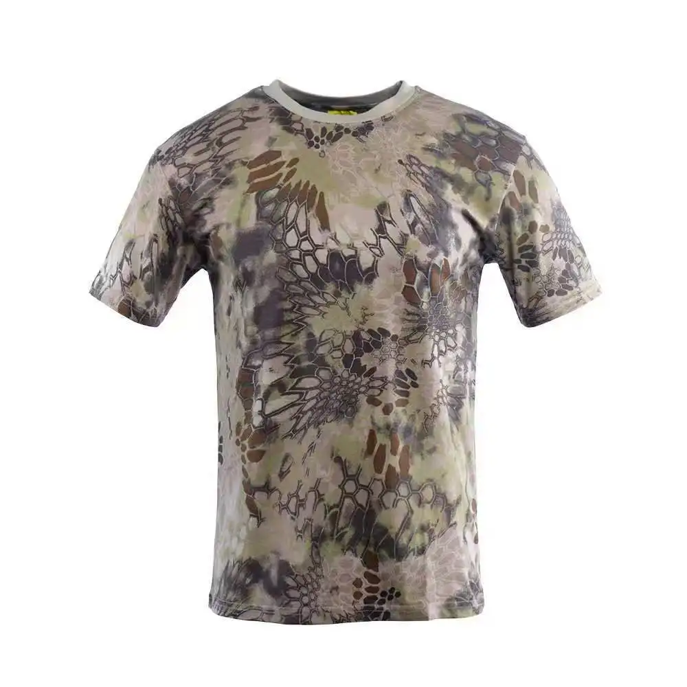 Oem Custom Cotton Breathable Camo Graphic Design T Shirt For Men Combat ...