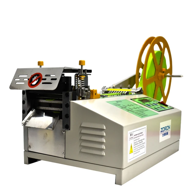 High Speed Multiple Shapes Hook and Loop Straps PVC Leather Fabric Leather Velcroes Tape Cutting  Machine