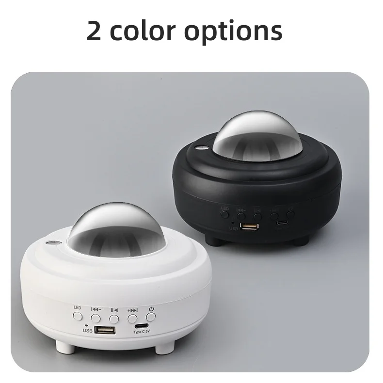 Aurora Borealis Starry Sky Projection Light Full Sky Projector Atmosphere Light Bedroom Warm Romantic Sleep Night Light