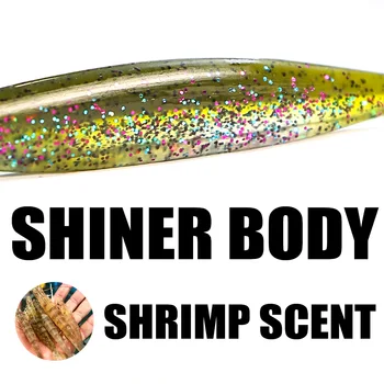 Stainless Steel Lure Bionic Soft Bait Smooth Surface T-Tail Simulation Multi-Color Bass False Long-Cast Various – Soft Lure – view 4
