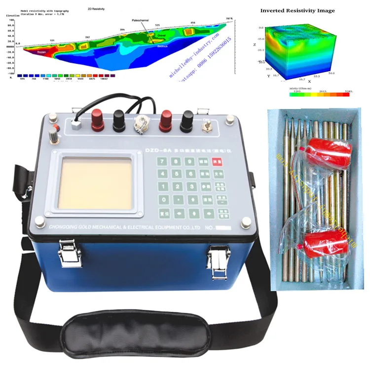 Underground Water Detector Geophysical Resistivity Meter Geoelectric Instrument