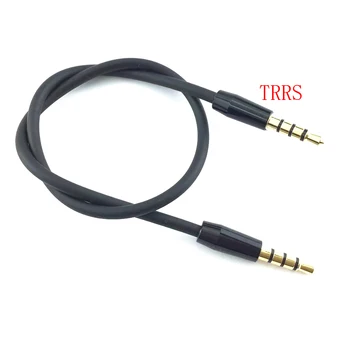 Balanced line high quality gold-plated headphone plug 30cm 4-pole 3.5mm TRRS male to TRRS male audio cable