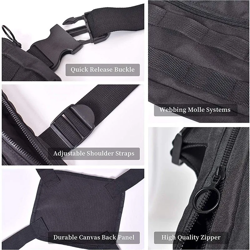 China Factory Wholesale Multipurpose Tactical Chest Bag Utility Assault Chest Pack Outdoor Sports Tactical Vest Bag