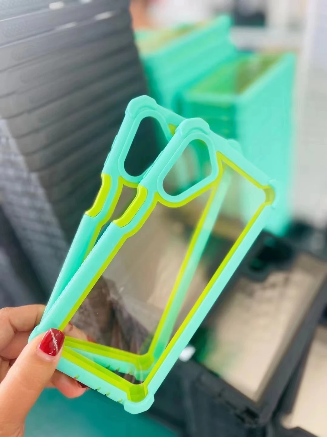 Space Case For Iphone 14 Transparent Airbags Shockproof Tpu Cell Phone