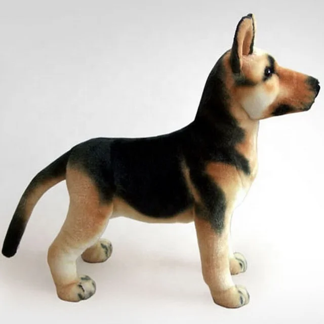 realistic german shepherd plush toy