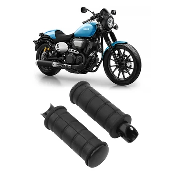 Qiilu Pedane posteriori per moto Pedane staffa per poggiapiedi Fit per Yamaha Star XVS950 Bolt R-Spec 2014-2017