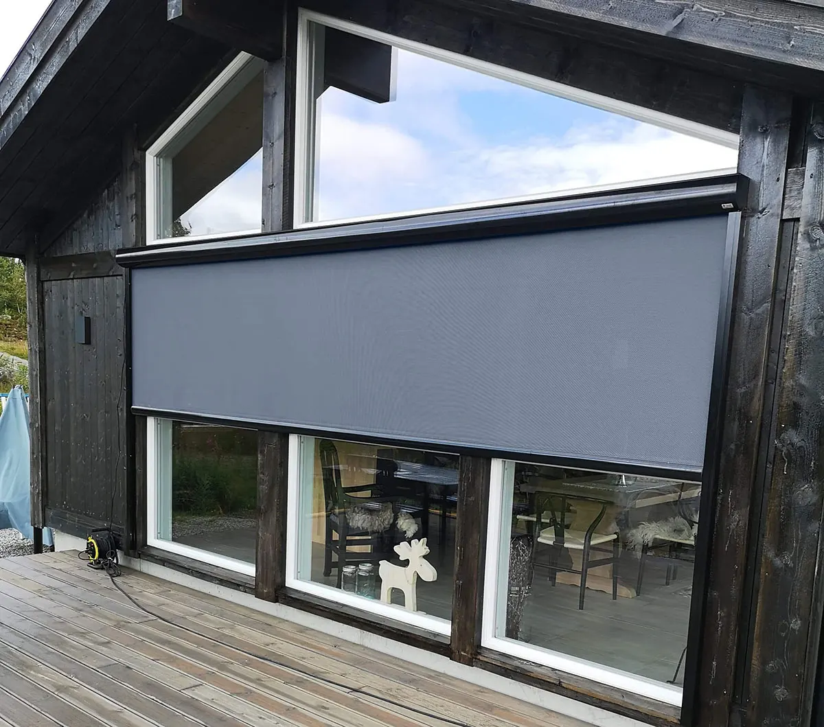 Economic Balcony Ziptrack Indoor Outdoor Roller Blinds Shade Office Curtains and Blinds