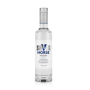 Polish Silver Horse Vodka Custom Glass Unique Bottles Packaged Vodka Hard Drinks Supplier