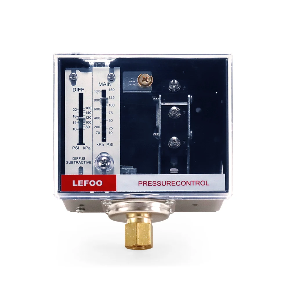 LEFOO LF56 SPDT Adjustable Gas SteamPressure Control Switch for Steam Boiler