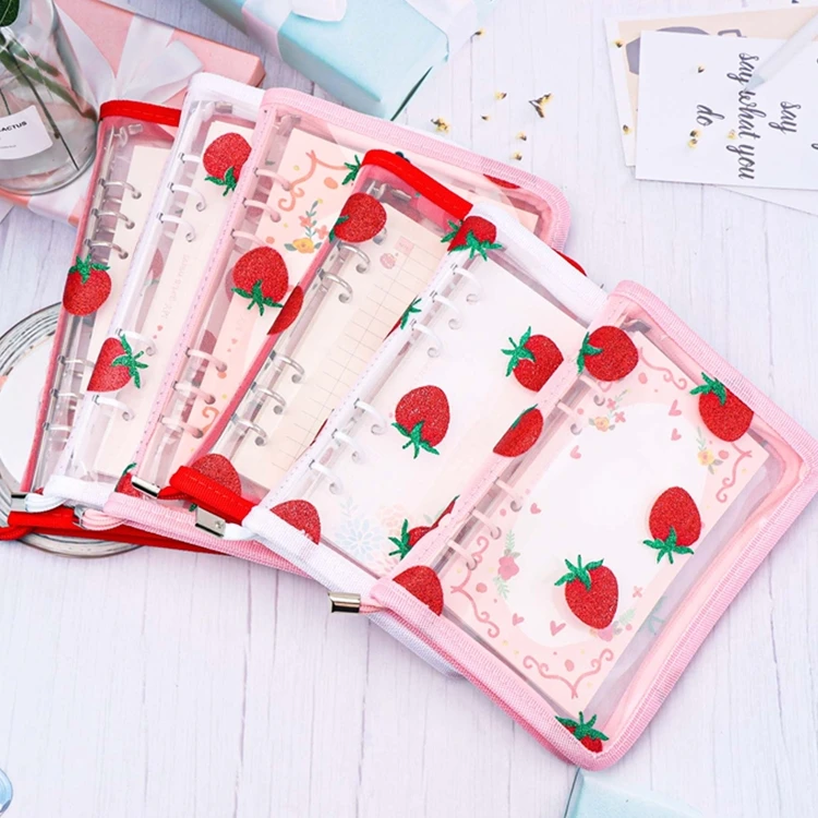 card binder cute A5 PLANNER POCKET || 4 Pocket Card Holder, Frosted Clear Pouch, Sleeve –  Bolderbon main image 1