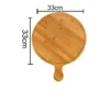 13-inch bamboo and wood pizza pan