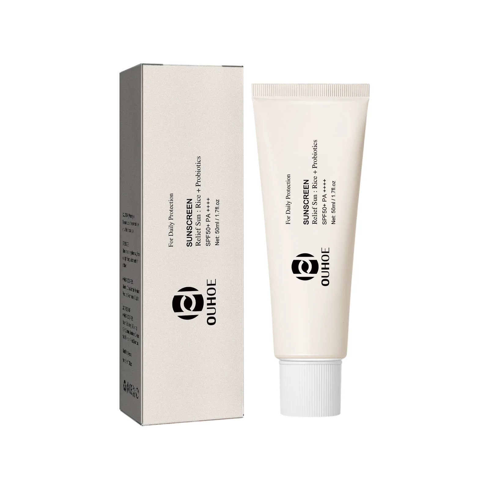 OUHOE Moisturizing Refreshing Rice Probiotic Sunscreen SPF 50 Sunscreen