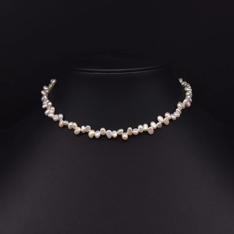 irregular shaped pearl necklace