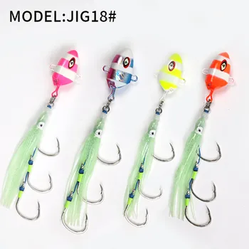 OEM Gang Hook Rig Metal Jig Assist Hook Kabura Slow Jig Head Inchiku Luminous Saltwater Fishing Metal Jig Lure – Metal Jig – view 5
