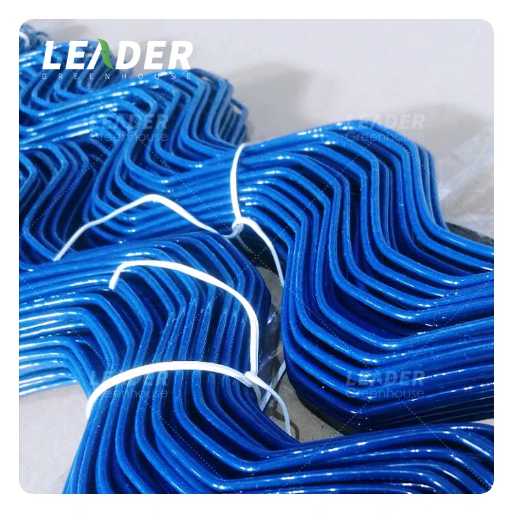 2.8mm Fix Film Wiggle Wire Greenhouse Steel Structure Blue Coated Springs