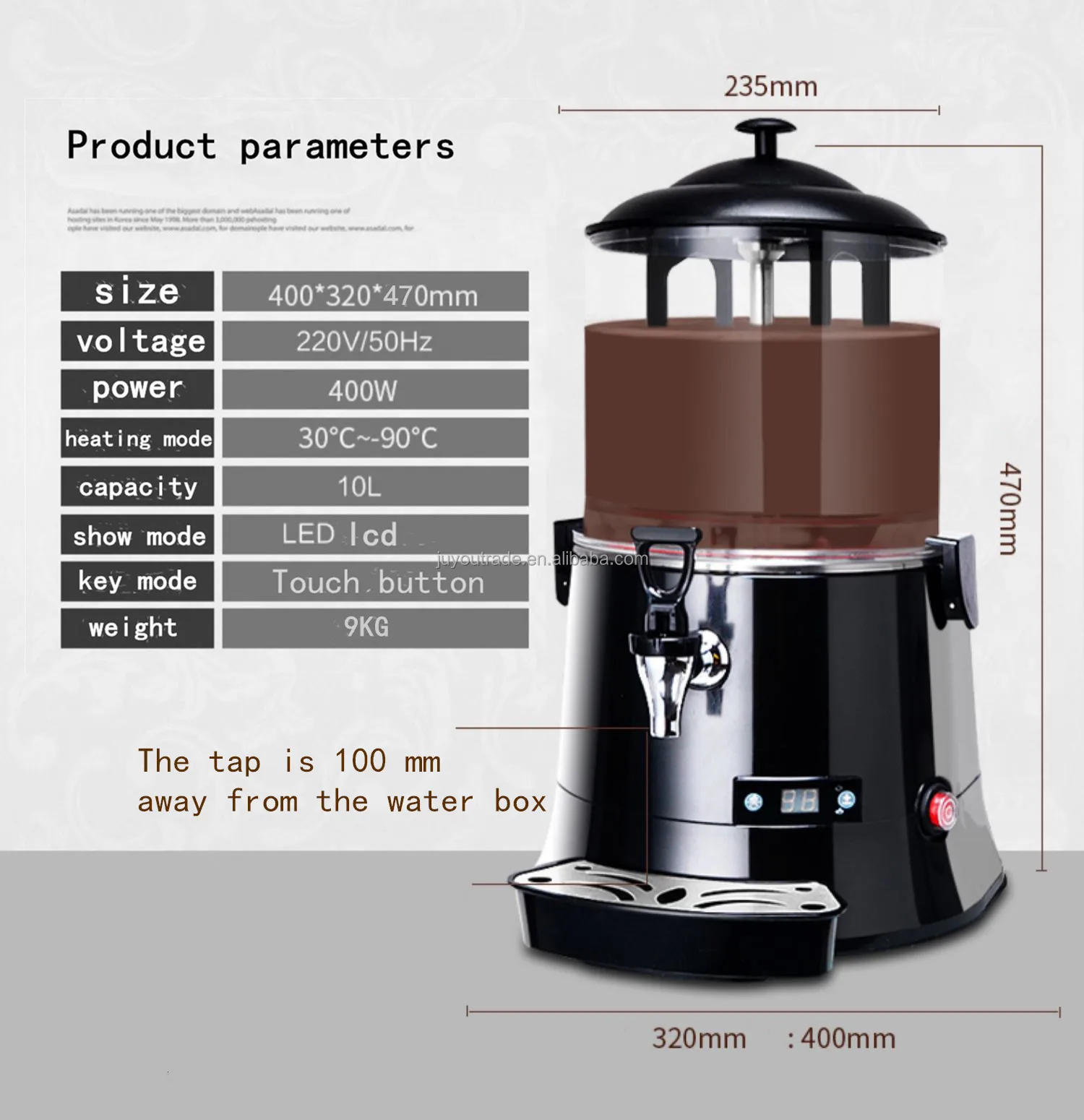 Commercial Hot Chocolate Maker Hot Beverage Dispenser Beverage Coffee Milk  Tea Warmer Machine Hot Drinks Blender Machine From Beijamei_nancy001,  $489.3