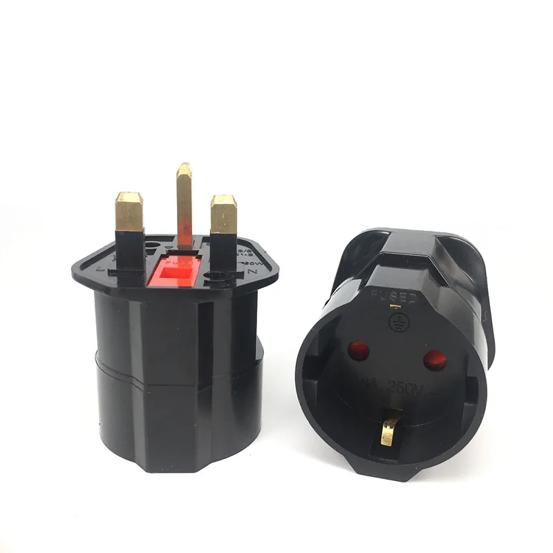 Reiseadapter UK Auf Schuko – Wandelt Englische Stecker Für Europa Um, Bis 13A / 3250W