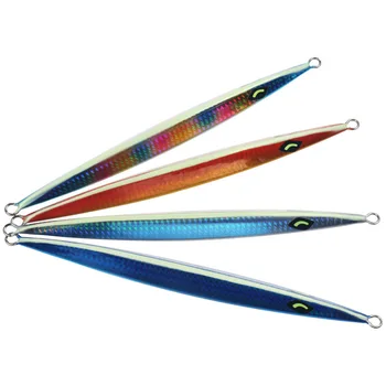 Glow-in-the-Dark Iron Plate Lead Fish Jig Bait for Deep-Sea Boat Fishing Slow-Rolling Artificial Hard Bait Without Hooks – Metal Jig – view 2