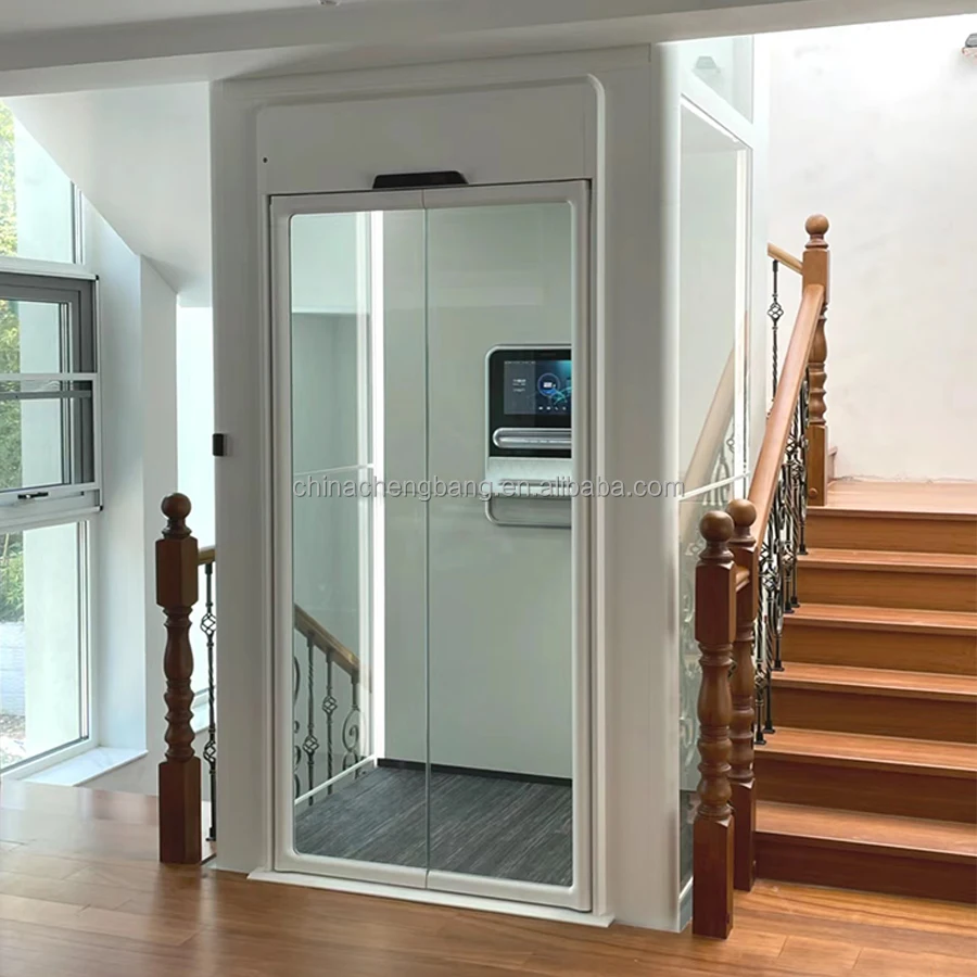 Уличный трехэтажный небольшой дом вилла подъемная стеклянная кабина гидравлический пассажирский домашний лифт жилые дома лифты на 2 человека