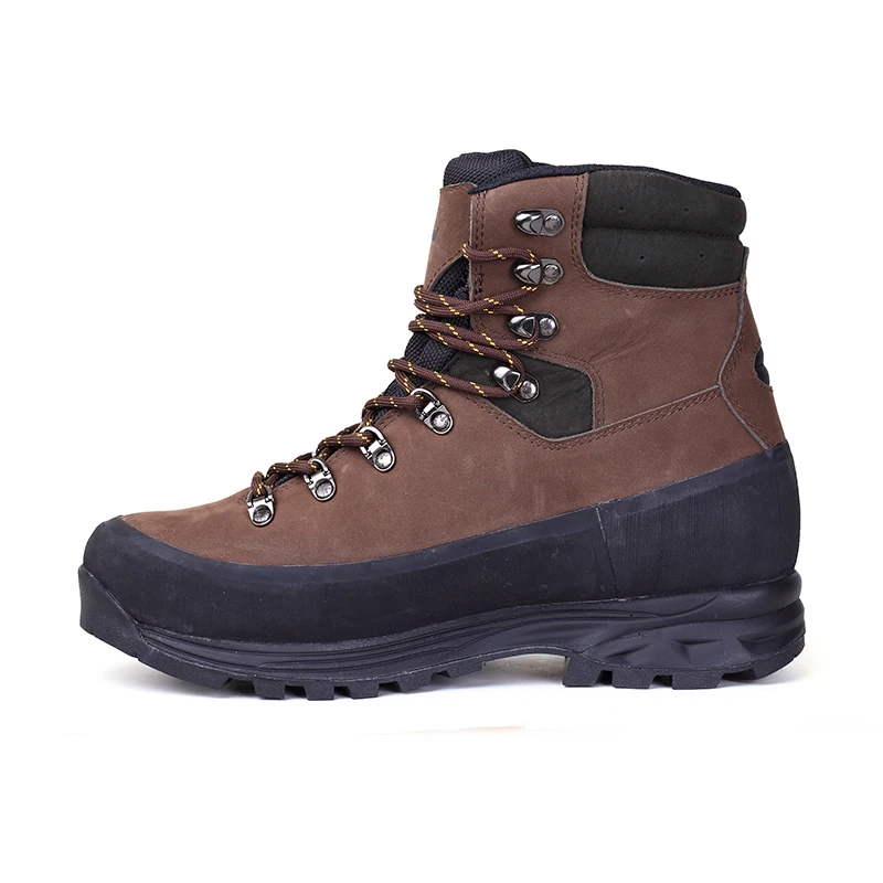 ODM OBM Custom Hanagal Factory Genuine Leather Rubber Waterproof Mountain Hiking Boots Men