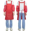 Rose Red Apron and Sleeves