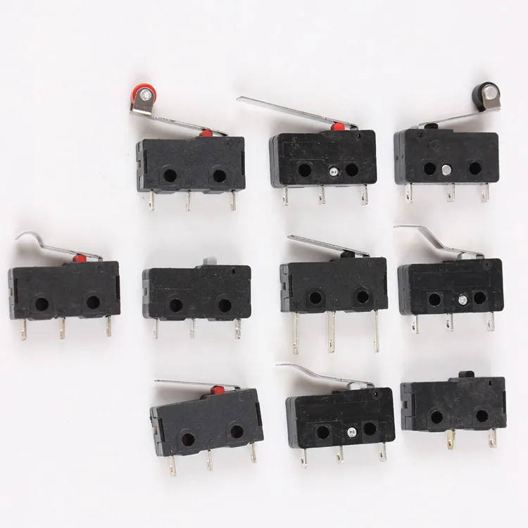 5a Electrical Miniature Snap-action Spdt Microswitch With Lever ...