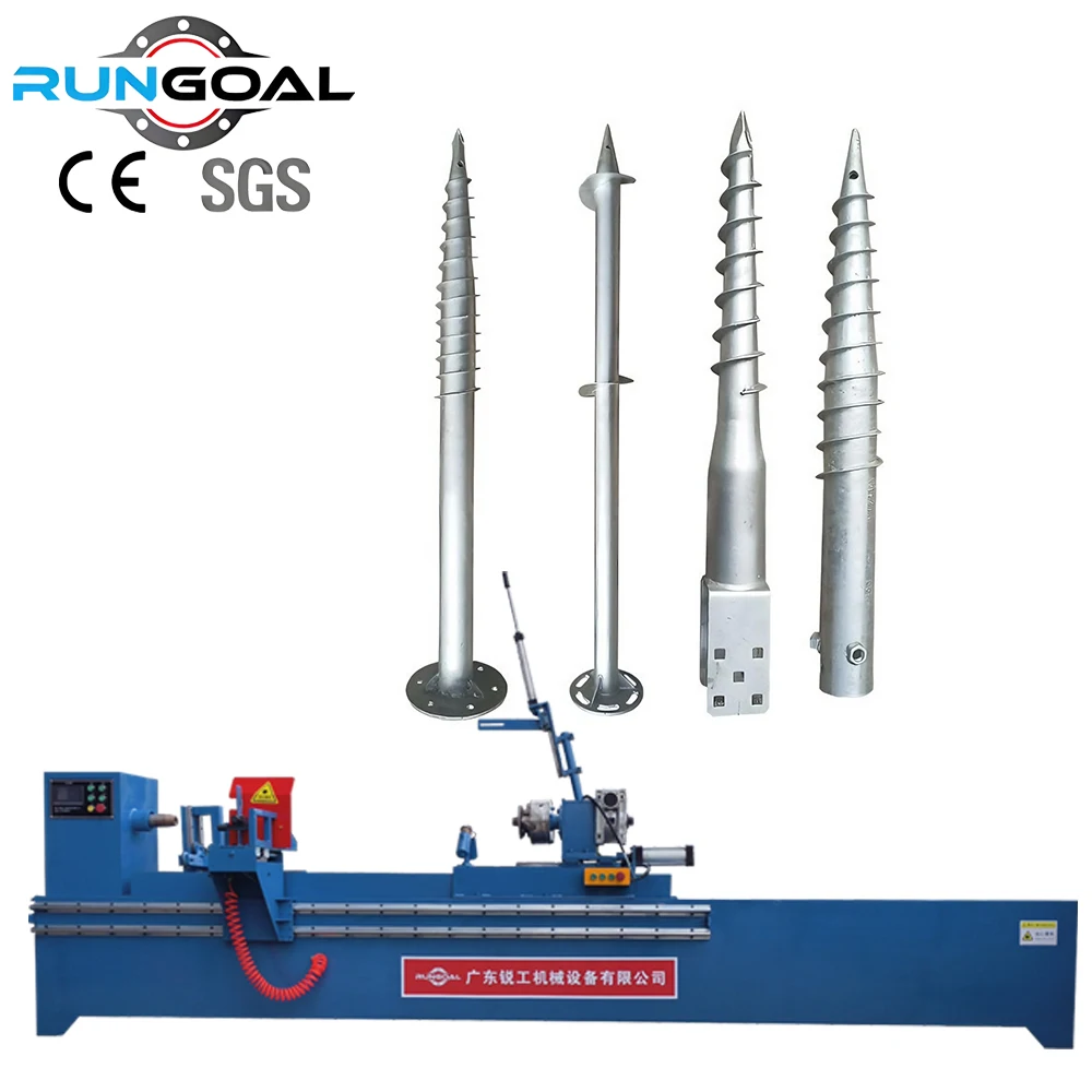 RUNGOAL Semi Automatic CNC Screw Pile Blade Welding Machine for Small Batch Pile Production