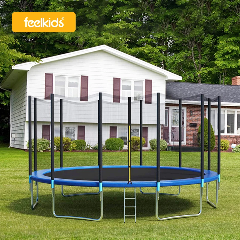 Feelkids Custom New Arrival Safe Outdoor Playground Trampolines for Boy and Girl with Protective Net