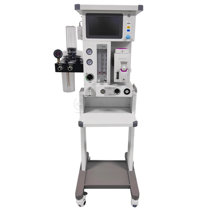 SY-W074 Intergrated Veterinary Anesthesia Machine With Built-in Turbine Ventilator Advanced Anesthesia Machine Cart Type