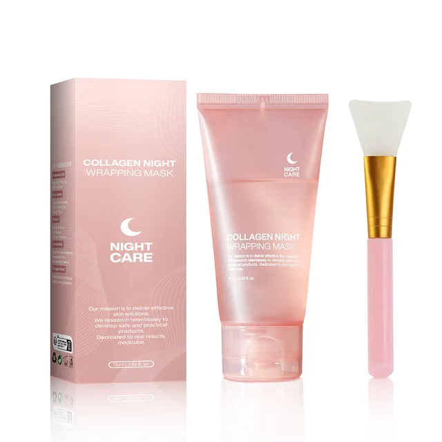 Best Selling Hydrating Brightening Collagen Night Wrapping Facial Peel Off Mask