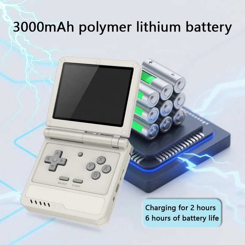 POWKIDDY V90S 携帯ゲーム機 3.5インチ IPSスクリーン 折りたたみ式