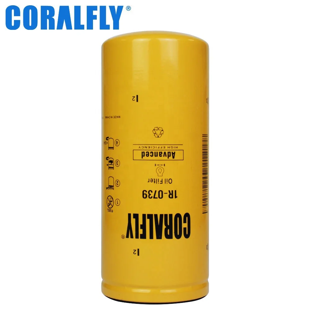 OEM ODM Excavator Diesel Engine Filter Lube Oil Filter 1R0739 1R-0739 LF3379 B76 LFP3191 for Caterpillar