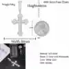 Bottony Cross-White Gold