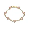 Bracciale in oro rosa con diamanti