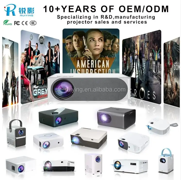 Alibaba Projector 1080P WIFI Projector Home Cinema Full HD Smart Beamer Wireless Display ...
