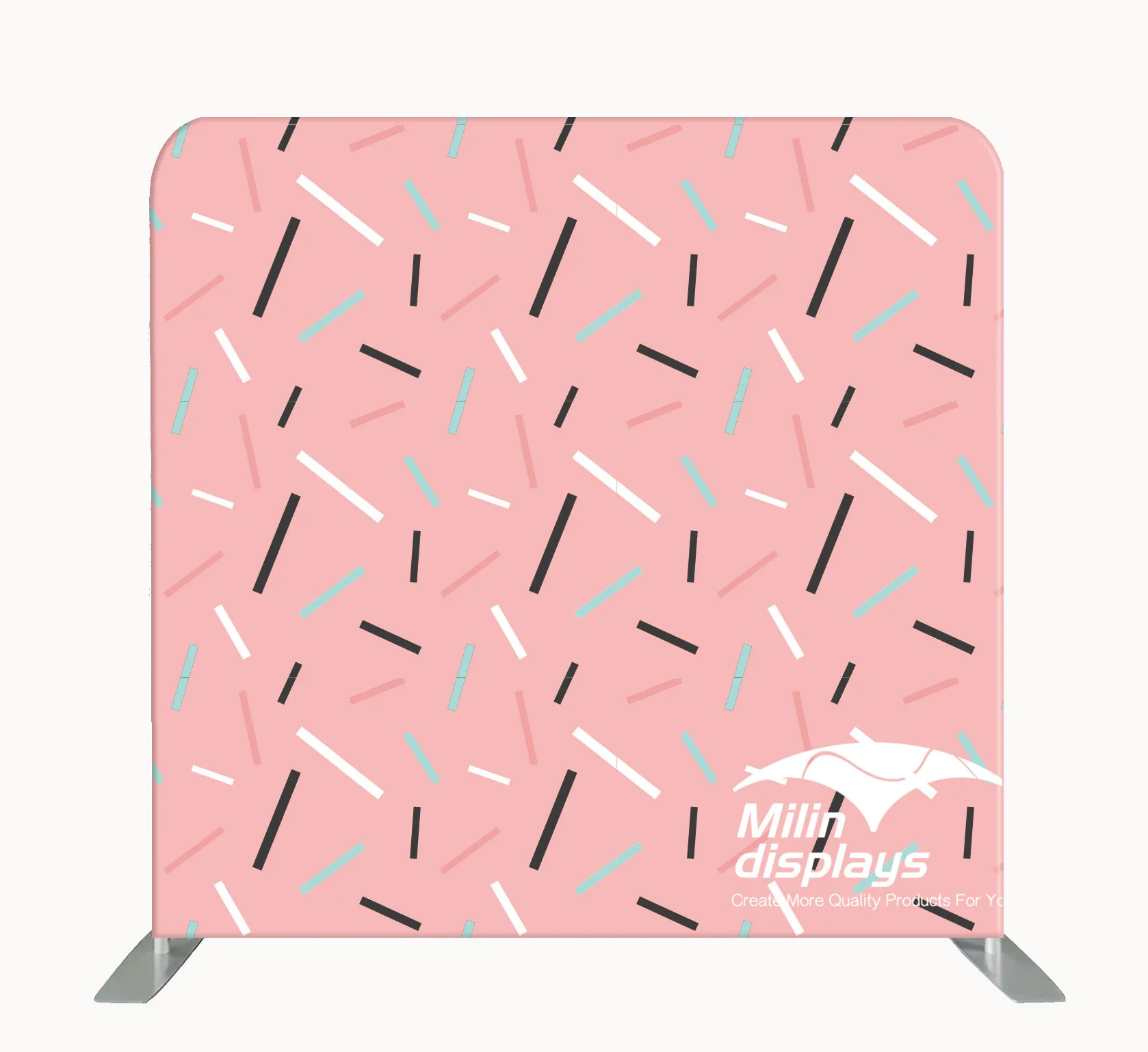 Cheap 8ft Straight Tension Fabric Display Backdrop Stand for  Photo Booth