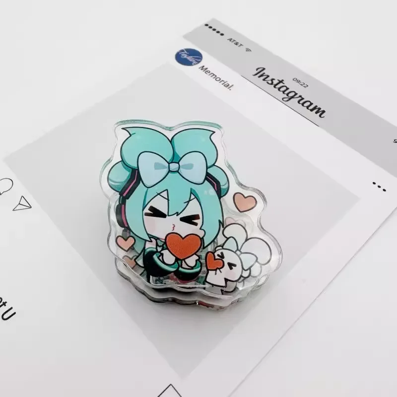 Пользовательские милые Мультяшные Акриловые зажимы для канцелярских принадлежностей блокнот скрепка девочек