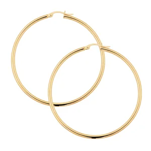 Custom Fashion Popular High Quality Women Jewelry Oversize Large Gold Hoop Earrings