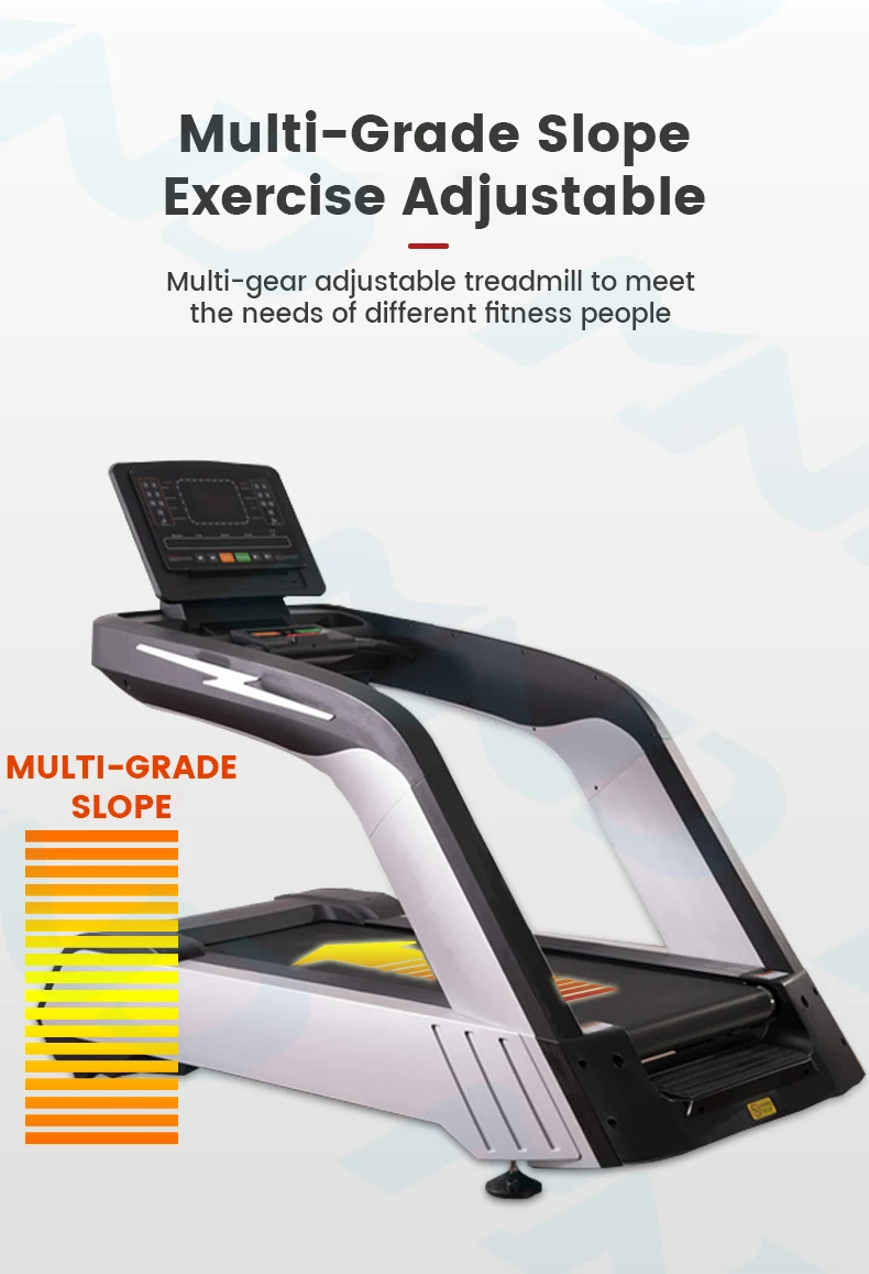 Aerobic Fat Burning Speed Adjustable Gym Cardio Equipment LCD Screen Commercial Treadmill