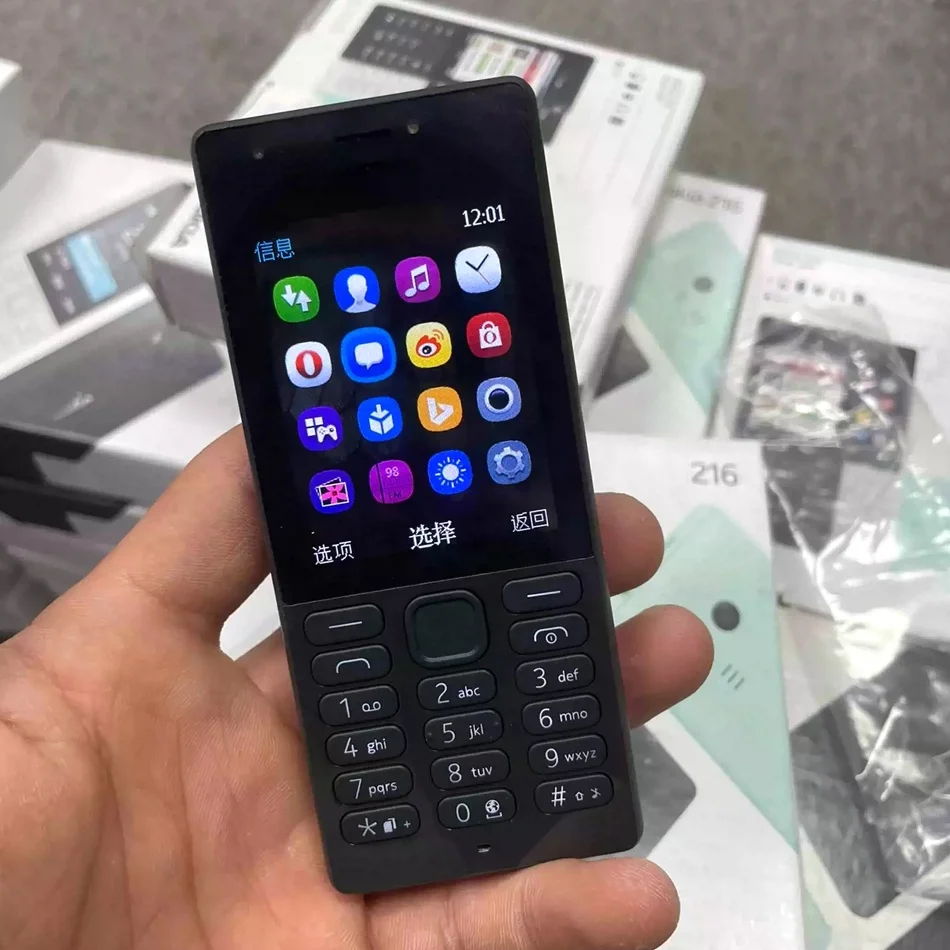 Cheap Feature Phone GSM for Nokia 216 Original Used Mobile Phones 125 105 106 110 130 Second Hand Keypad Bar Phone