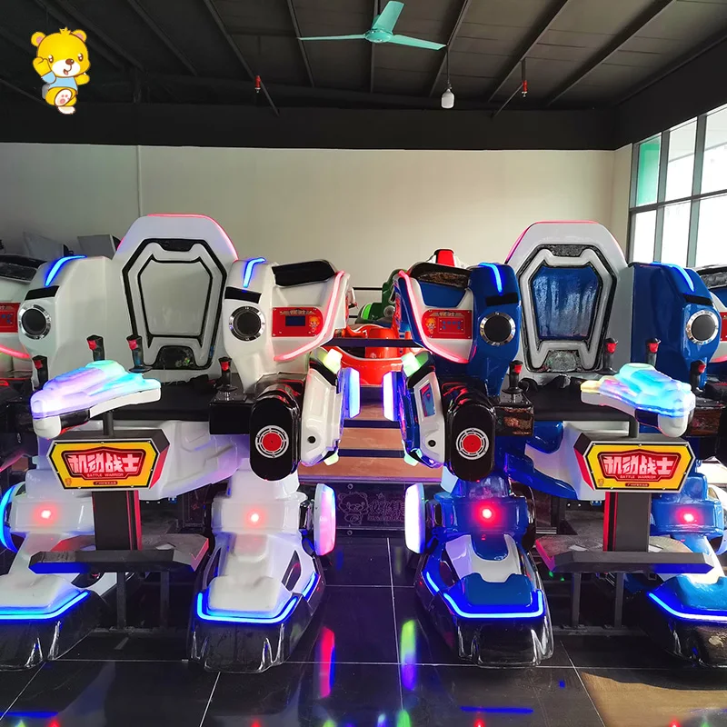 Electric Riding Machine Battery Operated Walking Battle King Robot Indoor/Outdoor Fiberglass Amusement for Shopping Mall Park