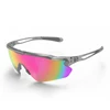 gunmetal gray frame / pink lens