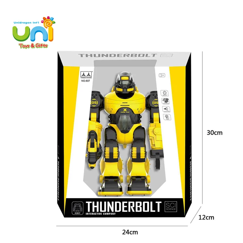 Funny RC Robot Toy With Sound and Light Electronic Robot for Children Christmas Gifts