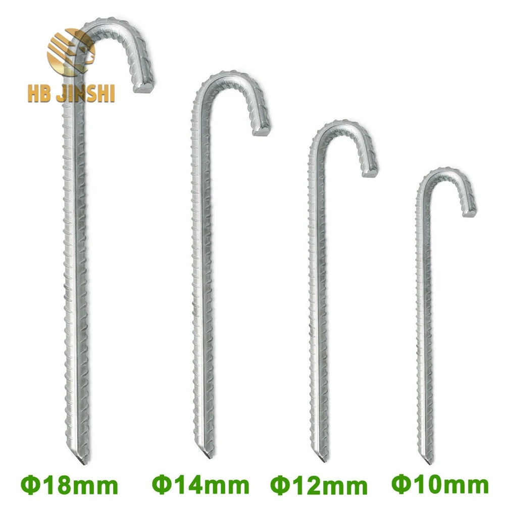 Galvanised Heavy Duty Steel Ground Stakes Marquee Tent Pegs Stakes 29cm