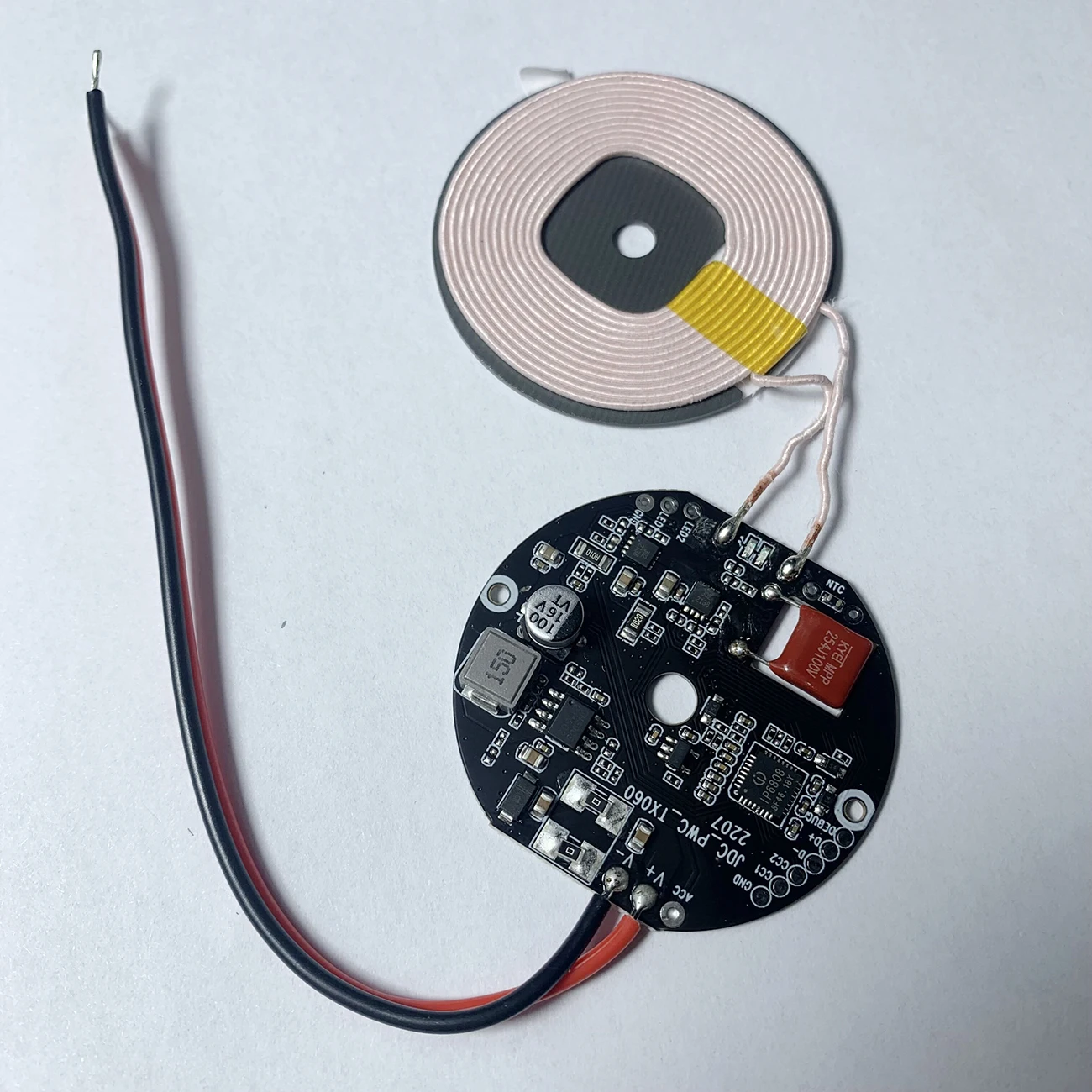 OEM Qi PCB PCBA for Car Wireless Charger Module Car 15W 12V 24v 36v Qi 1 Coils Wireless Charger Transmitter Module