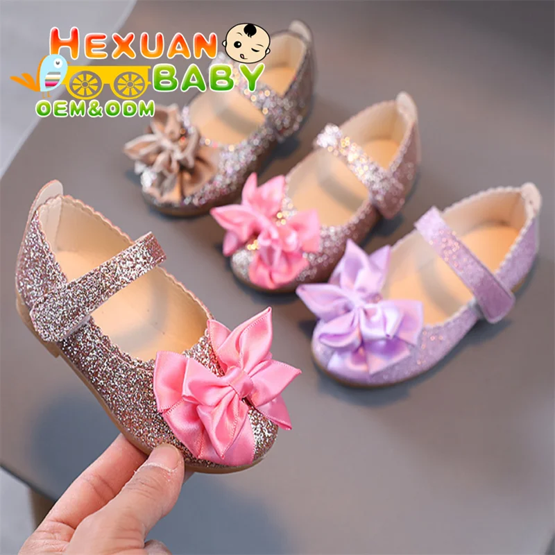 Kids girls shoes Korean style princess children leather dressy shoes