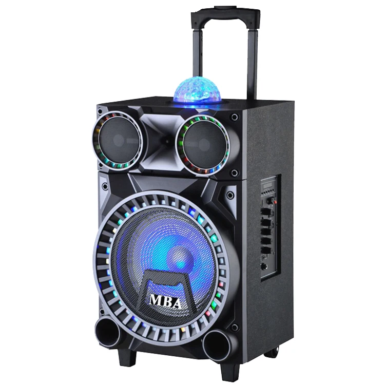 Trolley Speaker with Screen High Definition Factory Price Active Bass Sound  Speaker Bt Karaoke Active Sound Box