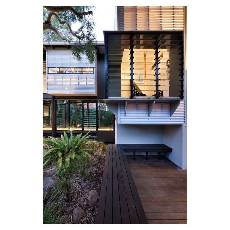Big Size Design Aluminum Jalousie Window Glass Louvered Adjustable Plantation Shutters Louvers Aluminium windows for House