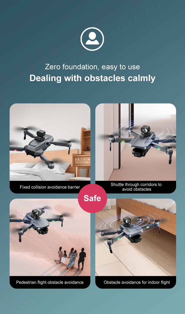 RG101 PRO 2 Axis Gimbal 8K HD camera Professional Drone Brushless RC Quadcopter Laser Obstacle Avoidance RG101 Pro Drone
